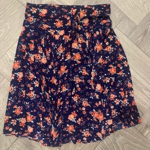 size small floral skirt